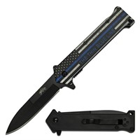 The Thin Blue Line Automatic Spring Assisted Knife
