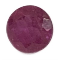 Natural Round .40ct Red Ruby