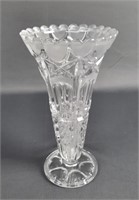 Crystal Glass Frosted Heart Vase