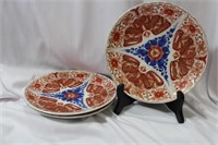 Set of 3 Japanese Imari Plates