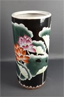 Colorful Flower Ceramic Umbrella Holder Tall Vase