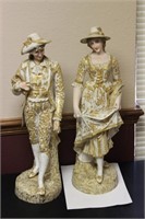A Pair of German Figurine Boy and Girl