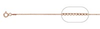 Rose Gold Plated 1mm Box Chain 24"