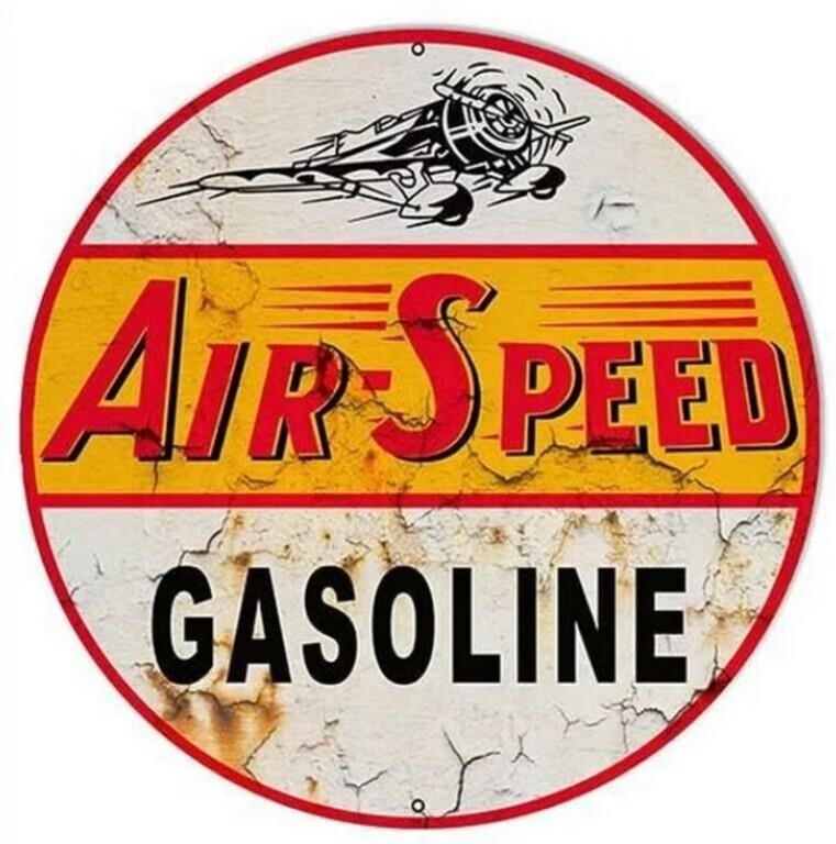 Vintage Air-speed Ad Reproduction Tin Sign