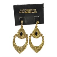 Charming Gold-tone Dangle Earrings