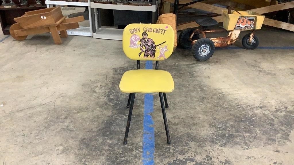Vintage Childs Davy Crockett Chair