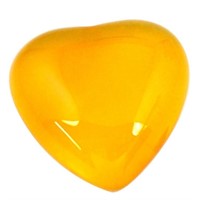 Natural Heart 16.30ct Yellow Opal Cabochon