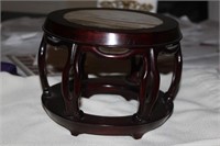 Marble top Chinese Rosewood Stand