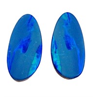 Natural Fancy 3.10ct Doublet Opal Gemstone 2pc