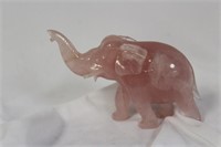 Chinese Pink Quartz Elephant