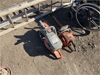 Concrete saw power unit & chainsaw