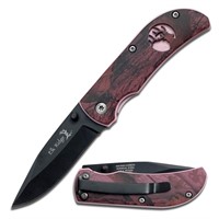 Elk Ridge Pink & Purple Camo Handle Folding Knife
