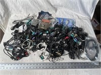 Box of USB Cables and Adapters