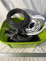 Tote of Coax Cables