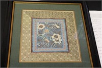 Framed Vintage Chinese Embroidery / Textile