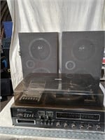 Vintage Silver Marshall Stereo System