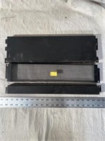 Vented equipment rack rack panel