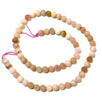 Natural 15.5" Strand Pink Opal Beads Gemstone