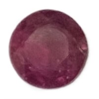 Natural Round Cut .35ct Red Ruby