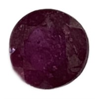 Natural Round Cut .50ct Ruby