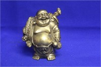 Metal Laughing Buddha