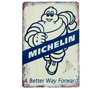 Vintage Style Michelin Tire Reproduction Ad Tin