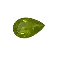 Natural 0.87ct Pear Cut Peridot Gemstone