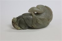 Chinese Carved Jade Swan