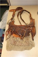 1800's Leather Hunting Bag