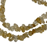 Natural Citrine Chips 34 Inch 5-10mm Bead Strand
