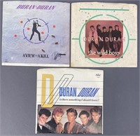 Duran Duran Vinyl 45 Singles Set of Three