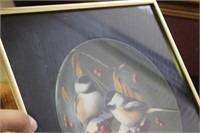 A Framed Collectors Plate by Kevin Daniel