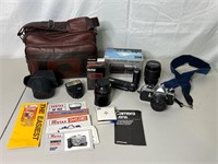 Asahi Pentax ME Camera, Case, & Accessories
