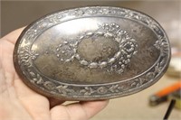 Sterling Shell Oval Mirror