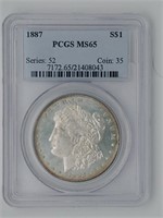 1887 PCGS MS65 Morgan Silver Dollar
