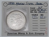 Older Bid Board 1898 Morgan Silver Dollar