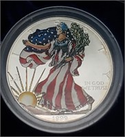 1999 Color Enhanced American Silver Eagle
