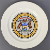 Michigan State Seal Decorative Plate