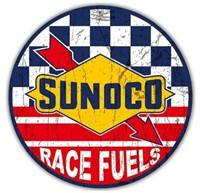 Vintage Sunco Fuel Ad Reproduction Tin Sign
