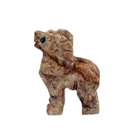 Natural Hand Carved Soapstone Ram