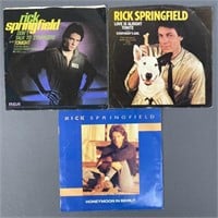 Rick Springfield Vinyl 45 Singles Set of Three