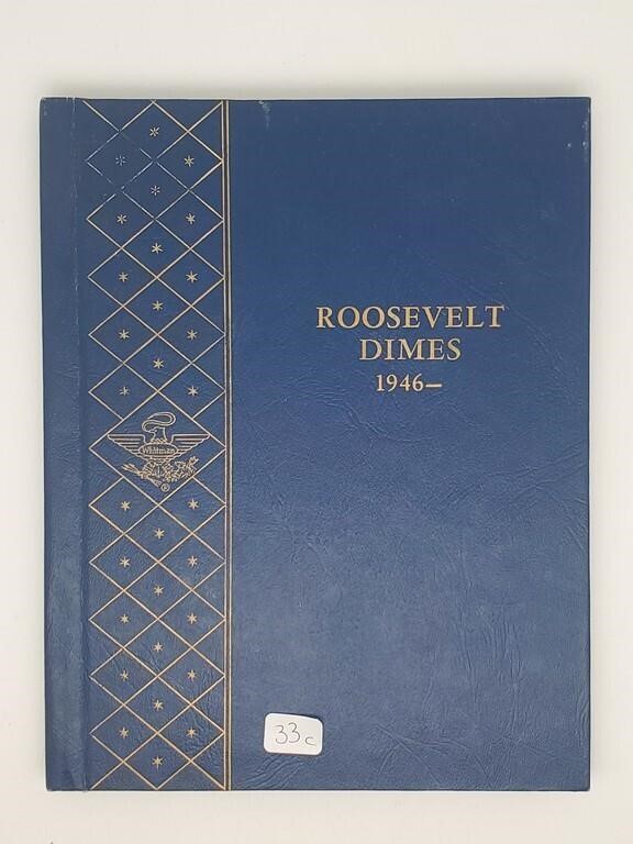 Complete Bok Of Roosevelt Silver Dimes 1946-65