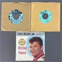 Ritchie Valens Vinyl 45 Singles Set of Three