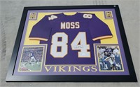 Framed Signed Randy Moss Jersey With COA