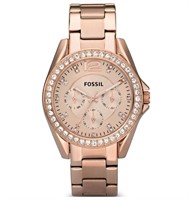 Fossil Riley Quartz 38mm Stainless Steel Watch