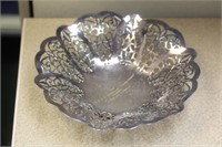Reticulated Silverplate Thropy Bowl