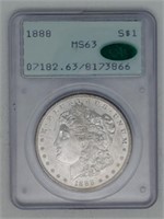 1888 PCGS MS63 "Rattler" Morgan Silver Dollar