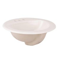 $40  AquaSource Drop-In Oval Sink (20x17in)