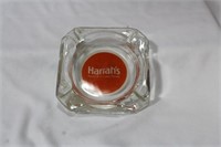 Harrah's Glass Casino Ashtray