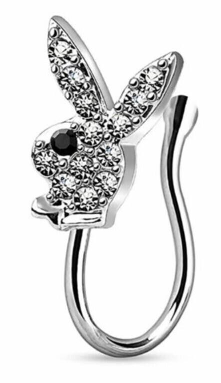 Playboy Bunny Clip On Nose Ring